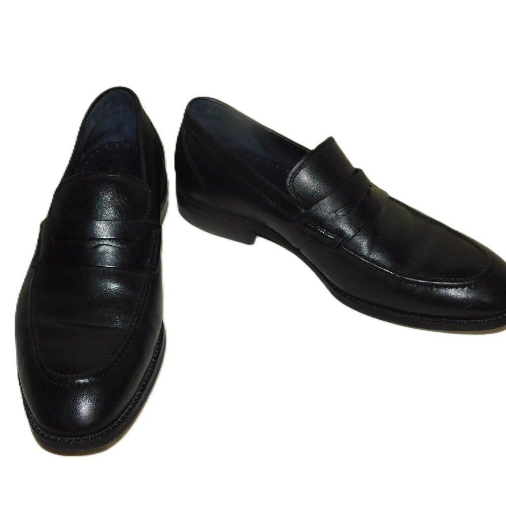 Cole Haan Grand 360 Black Leather Slip On Loafers Size 8W